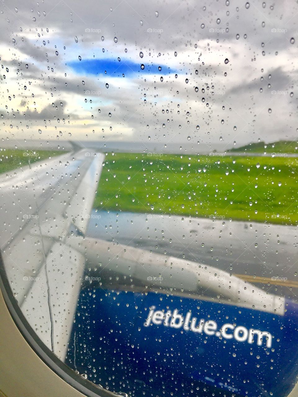Rainy days on the plane to adventure 