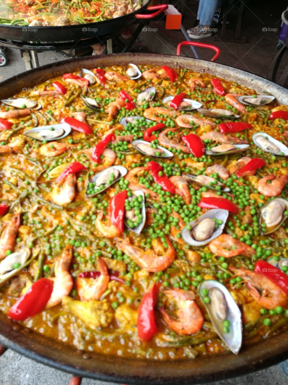 paella, the traditional spanish dish