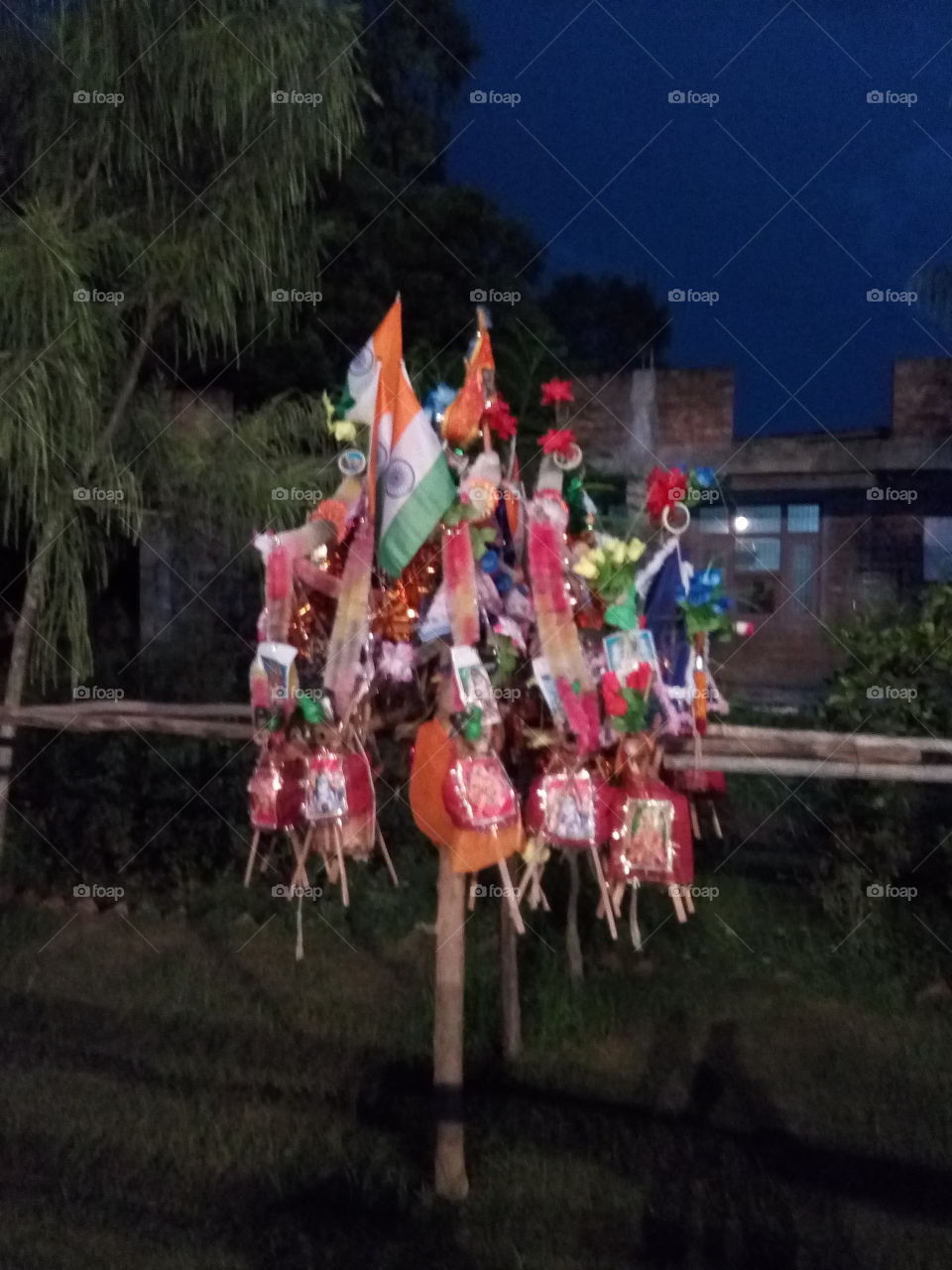 some decorative material of Lord Shiva's devotees.