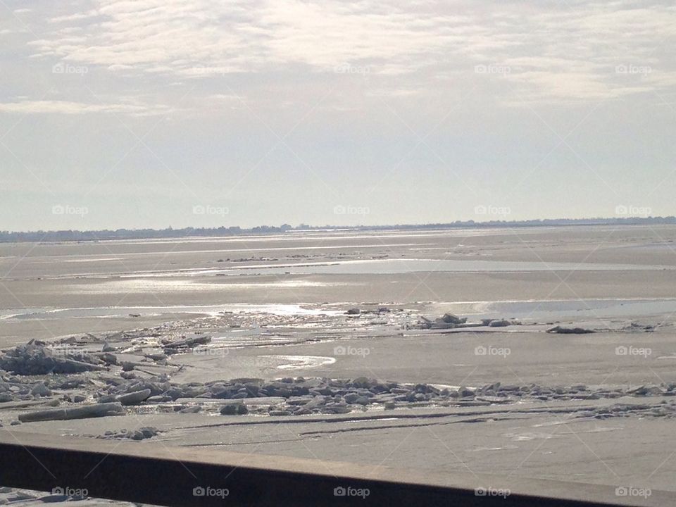 Great South Bay Frozen Over