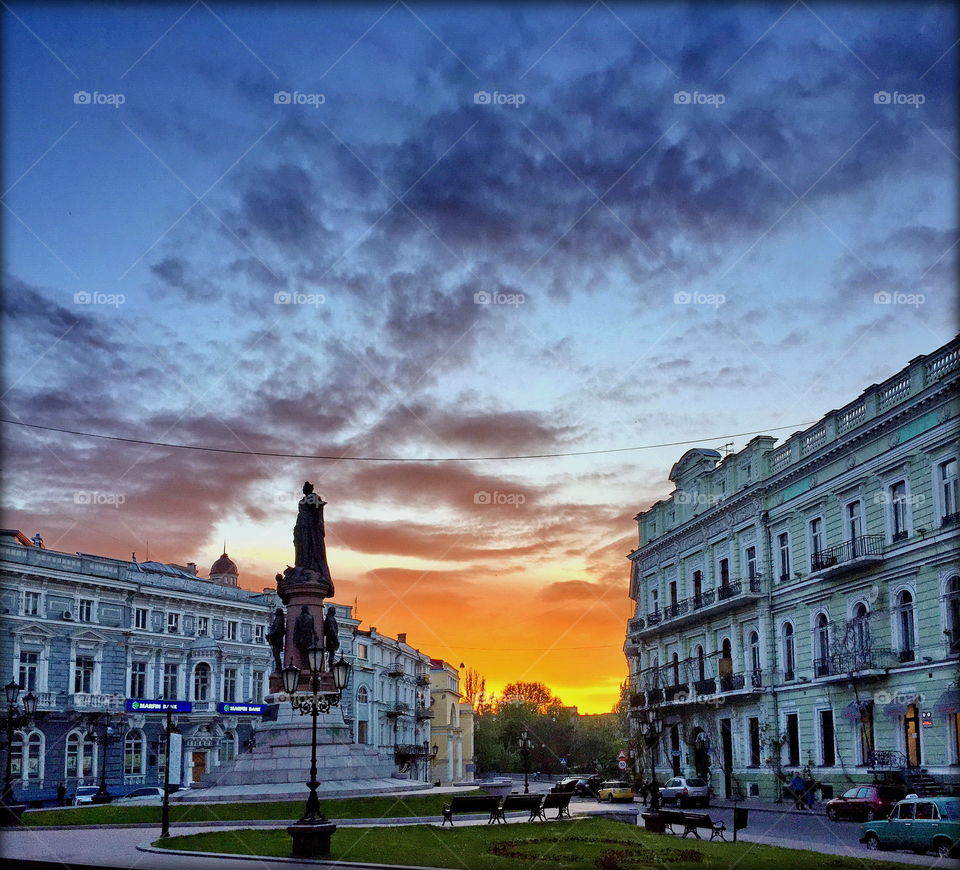 Charming evening Odessa...