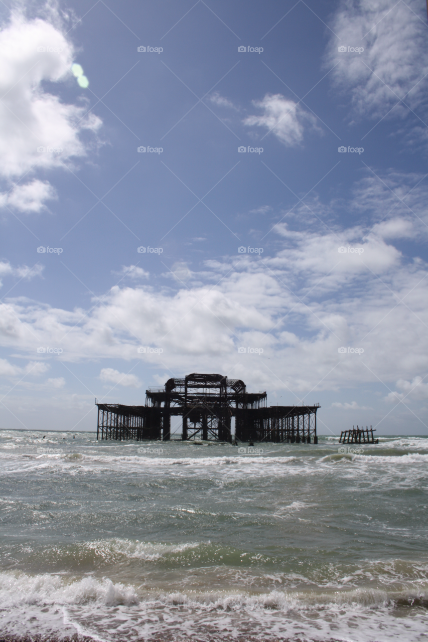 beach sunny day brighton brighton pier by leonbritton123