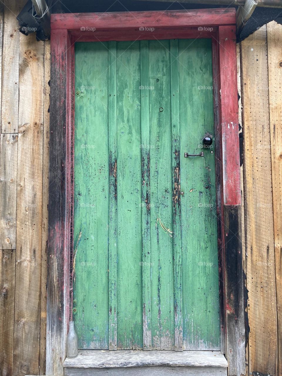 Green Farmhouse Door