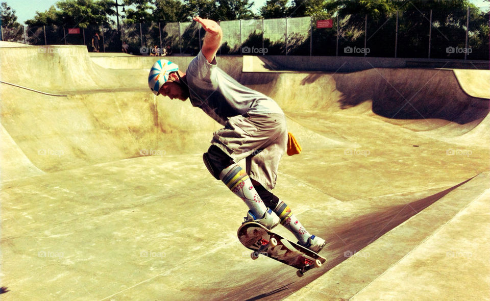 park skate helmet jump by percypiglet