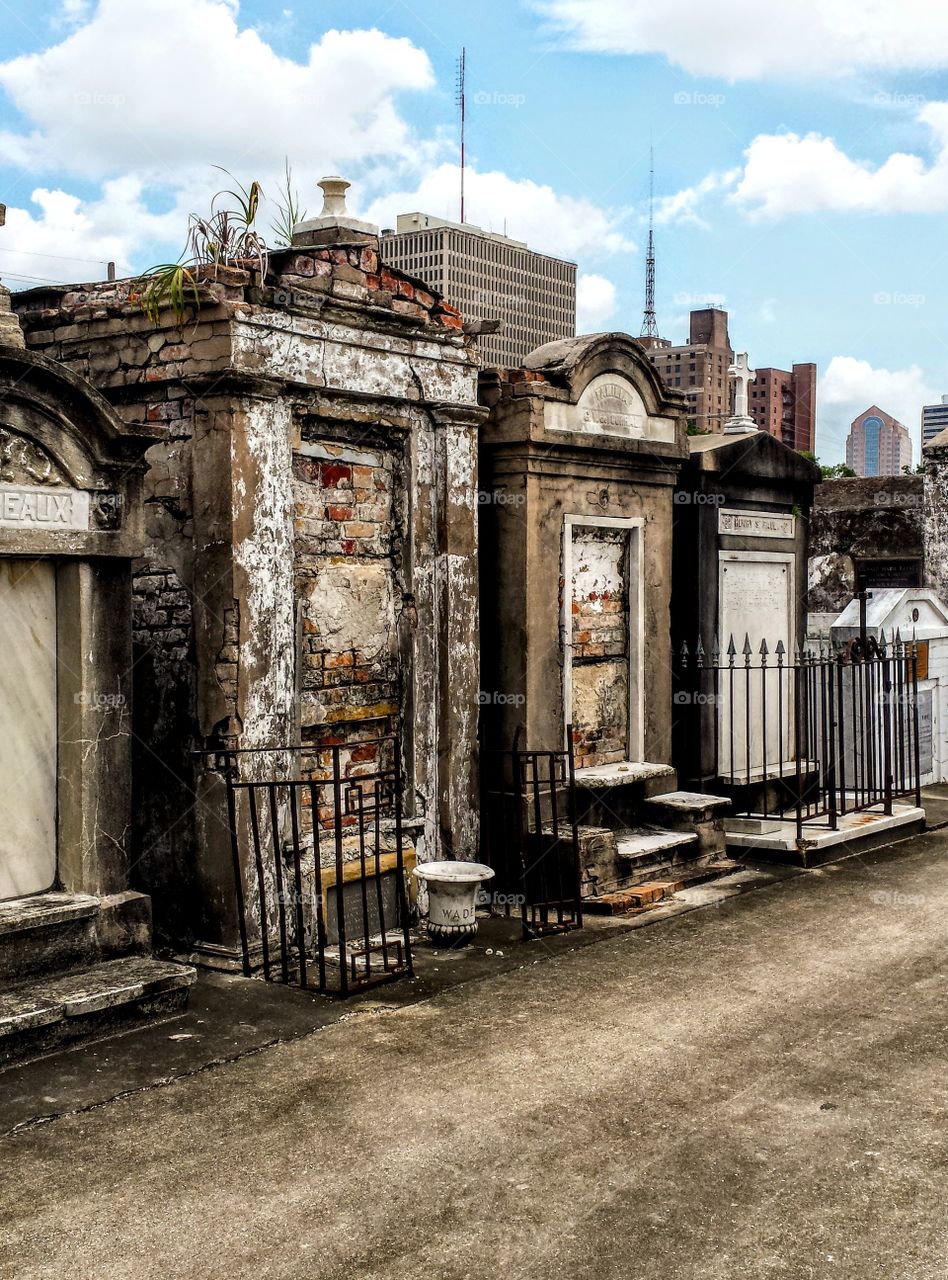 Tombs at the St. Louis Cemetery #1 in New Orleans