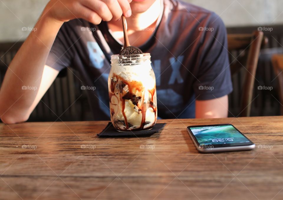 Indoors, Food, Table, People, Wood