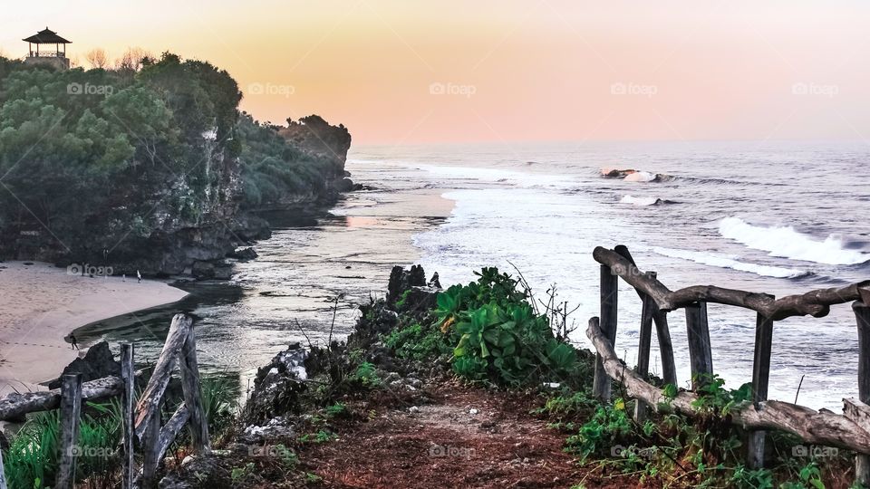 it's called Kukup beach, located in Yogyakarta Indonesia. perfect place to shoot sunrise and sunset