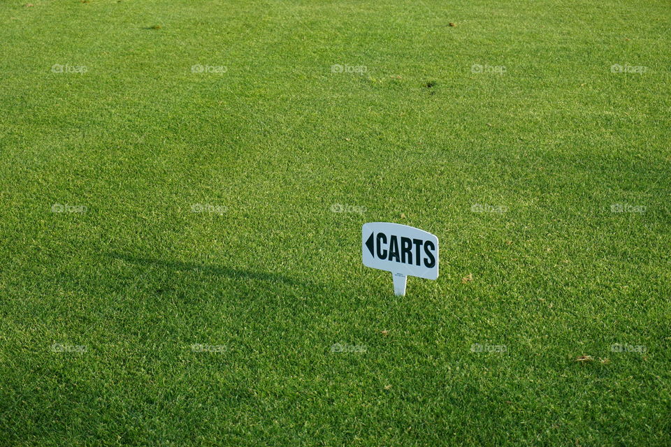 Golf Cart Sign