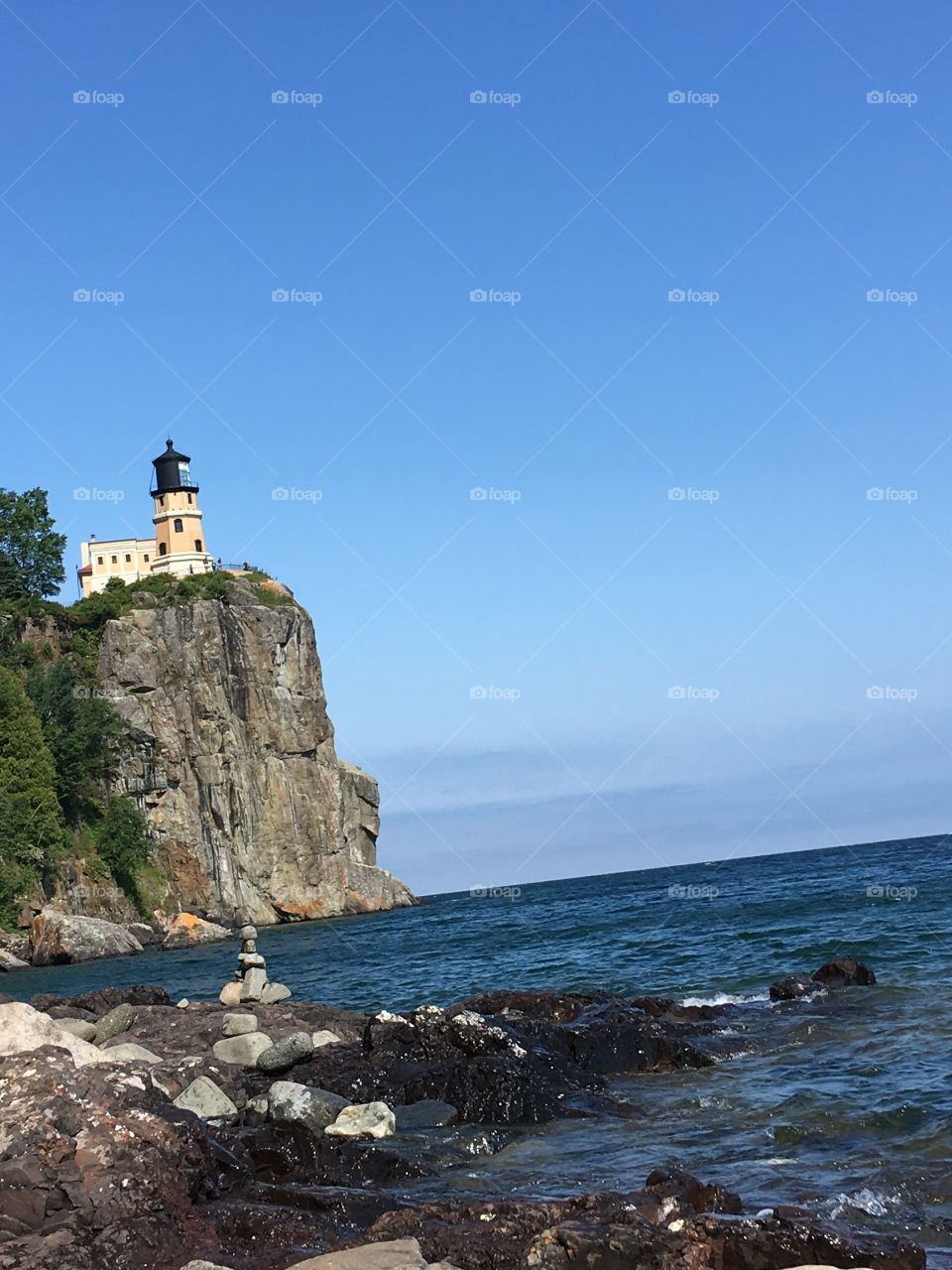 Light house on a cliff in Minnesota
