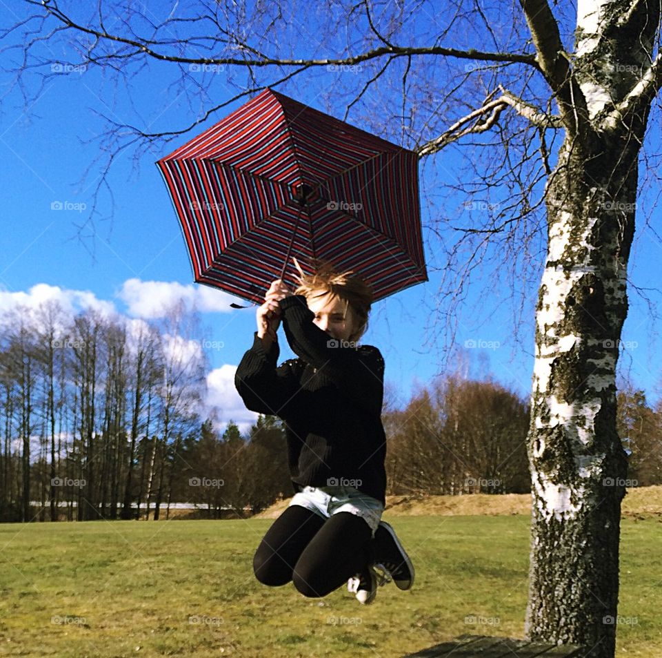 Umbrella jump