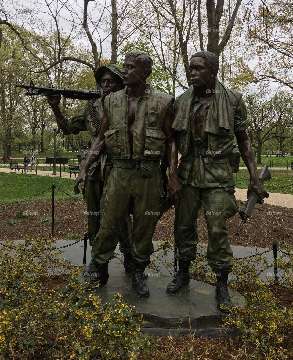 At Vietnam  Memorial 