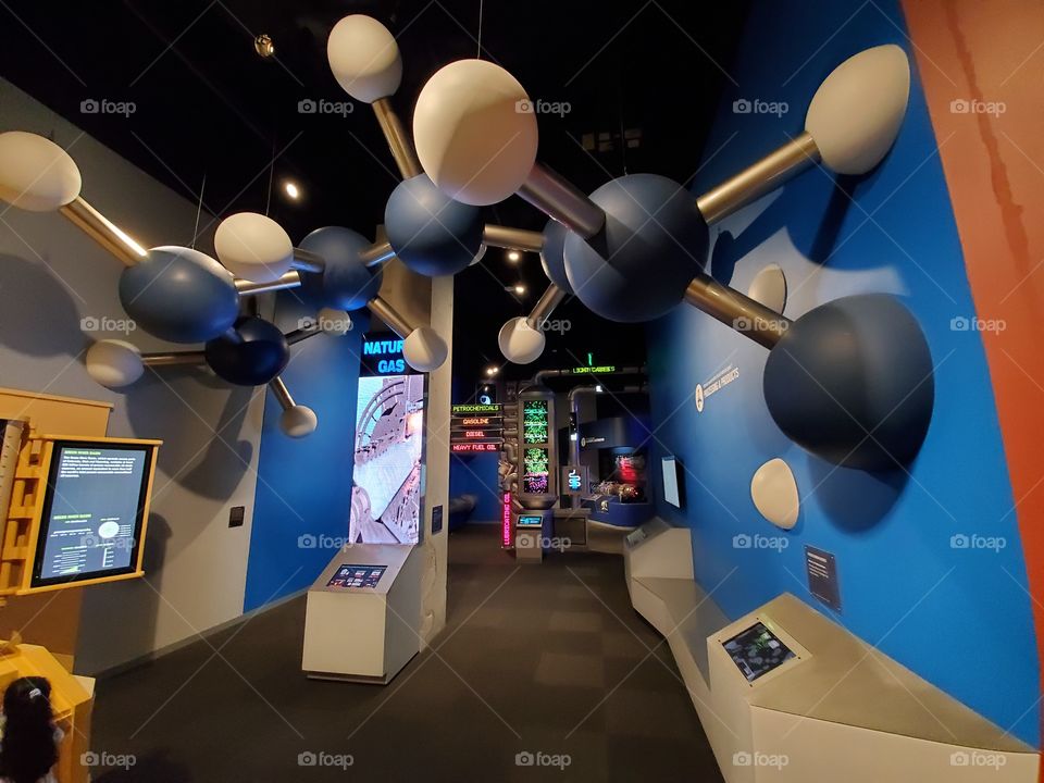 wide Angle View Of Perot Museum Exhibit Dallas
