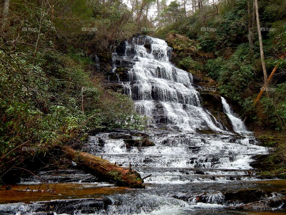 Sid's falls on Shoulder bone creek, Oconee county, South Carolina