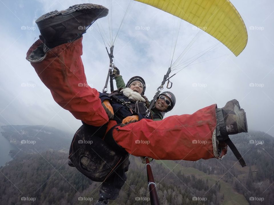 Paragliding in switzerland
