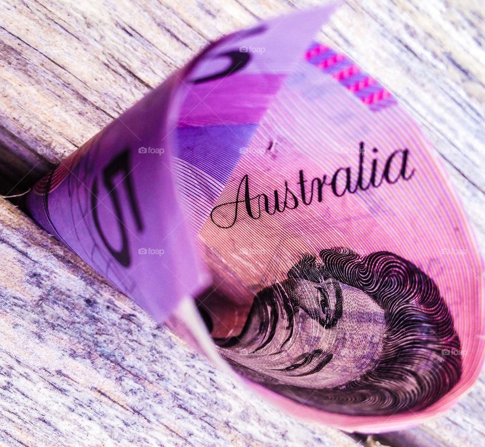 Australian currency five dollar note