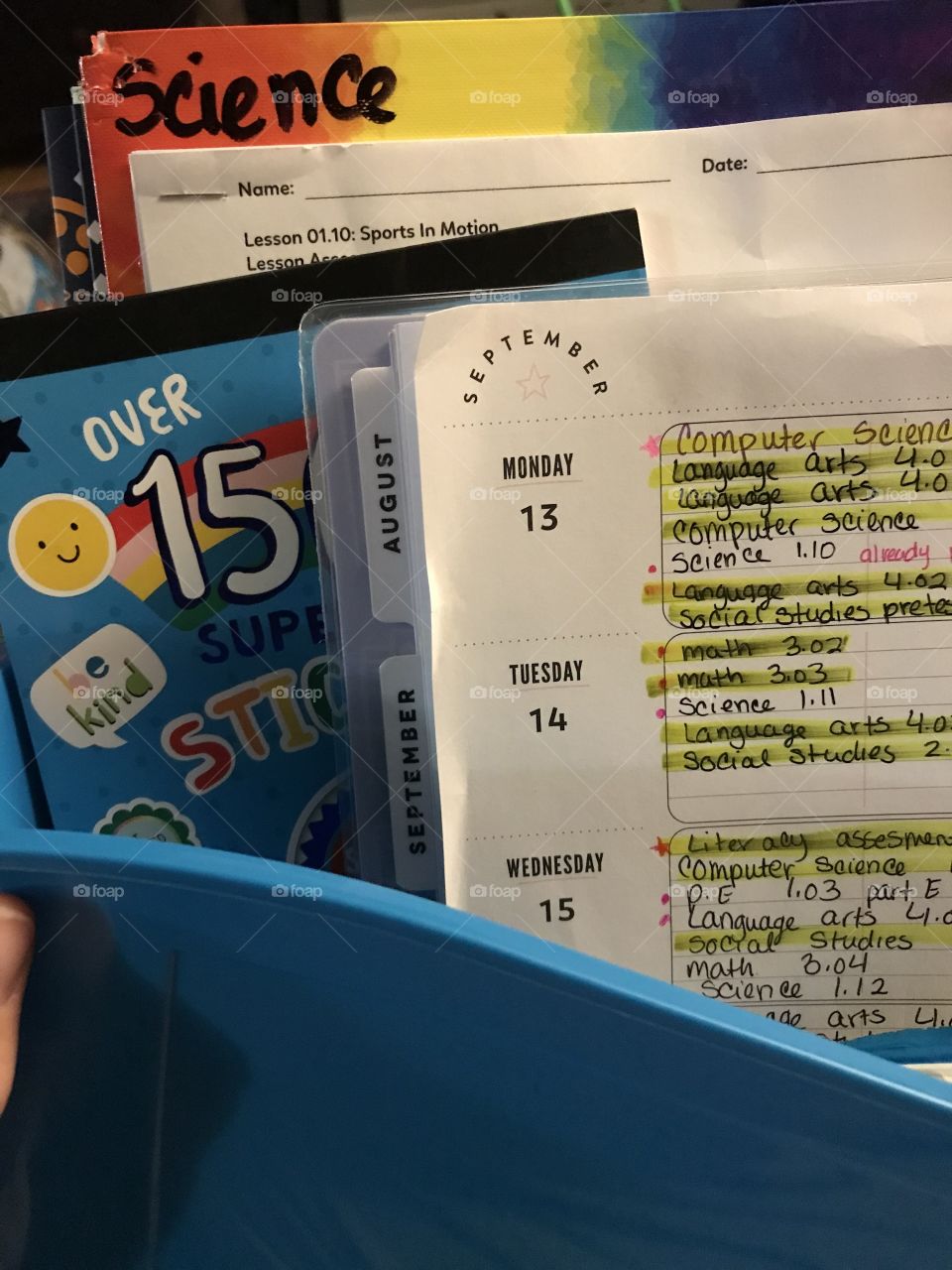 Homeschooling involves so much scheduling and self motivation! Looking forward to a great year. 