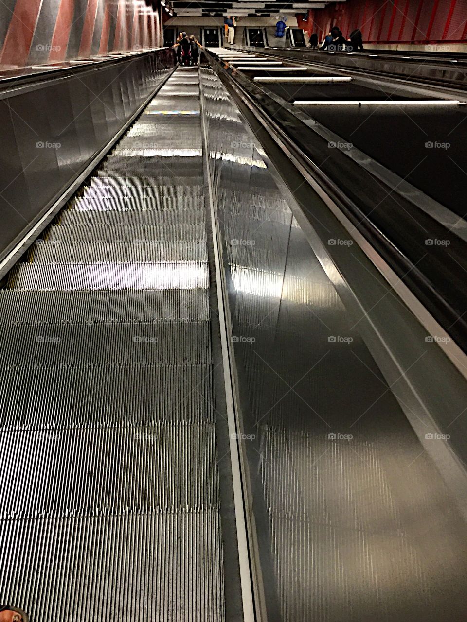 The escalator in the Metro! 