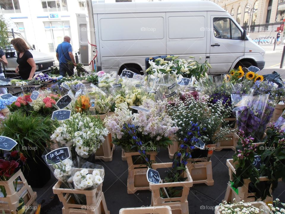 Flower market in Marseille 