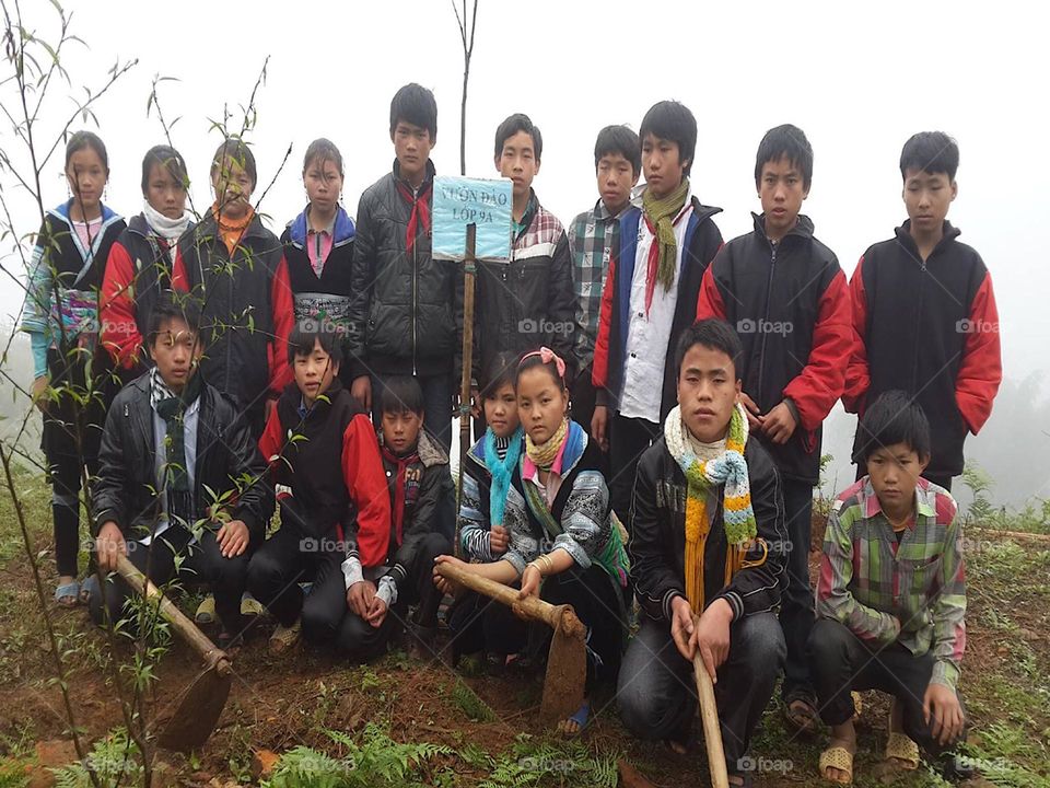 Vietnamese High Sesame School Children