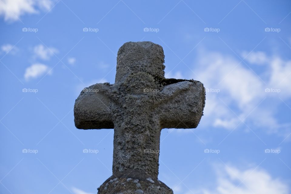 cross on the top of the sky