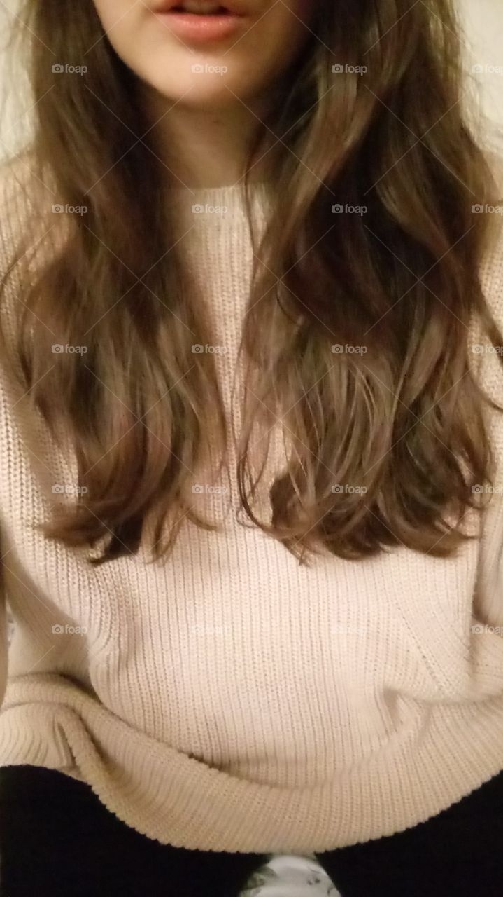 Messy natural hair!