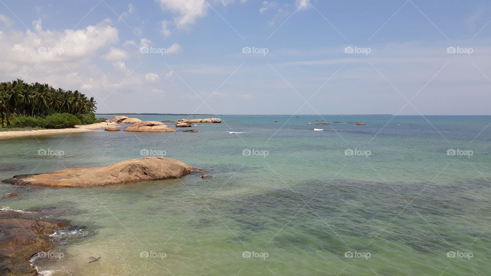 This is Pasikuda Beach
Located in the Kalkuda constituency in the Eastern Province of Sri Lanka
Many tourists visit this place.