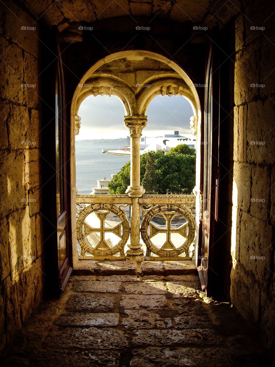 Torre de Belem. Una mirada desde el interior.....Torre de Belem (Lisboa - Portugal)