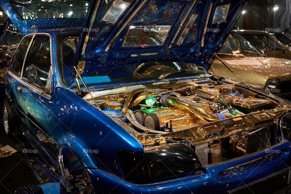 Ford Fiesta XR2 with Swarovski crystals. 
Koller Oldtimer museum. Austria 