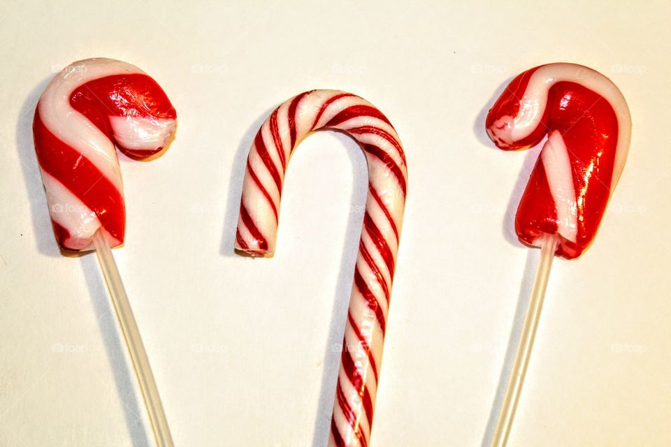 red stripe candy cane