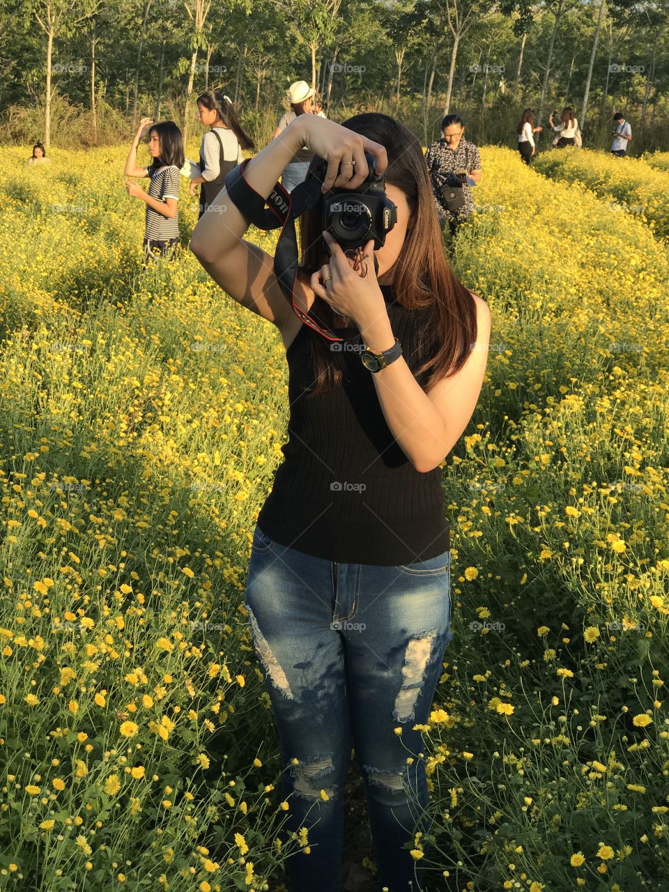 Women taking a photo 