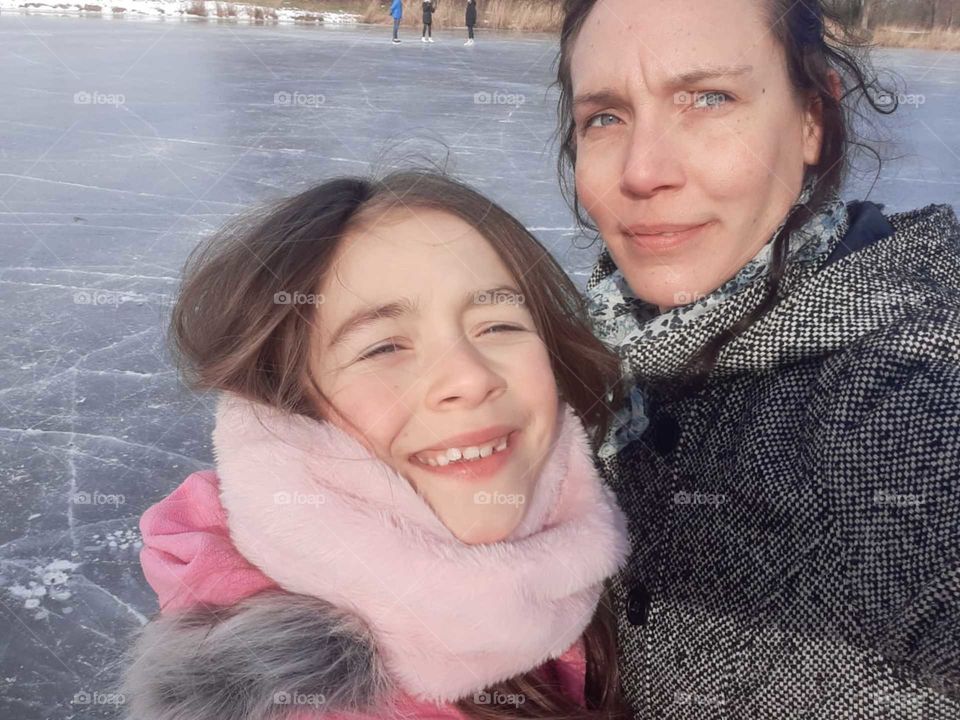 On the ice in the Netherlands