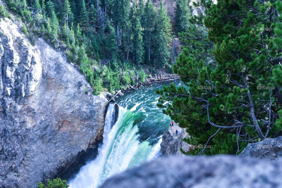 Cold Snow Melt Waterfall 
