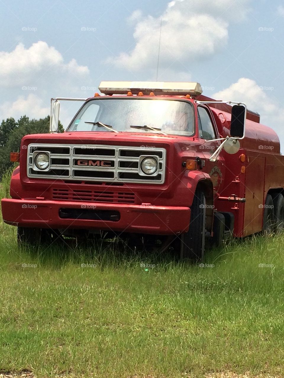 Fire tanker truck, 