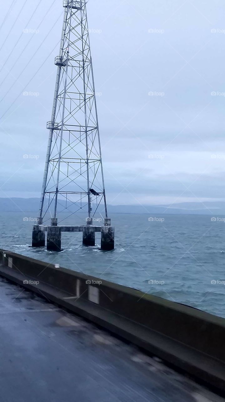 Tower of Power beside the San Mateo Bridge