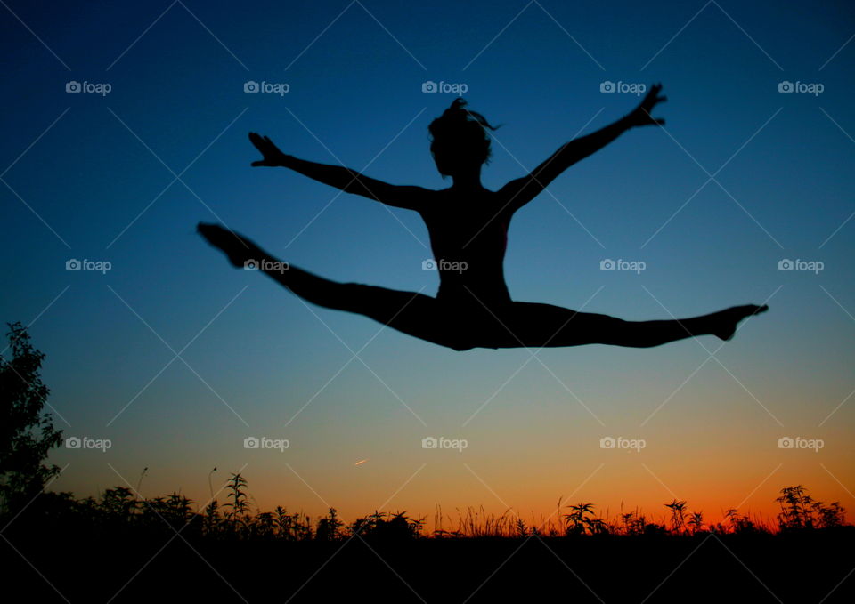 Leap at Sunset 