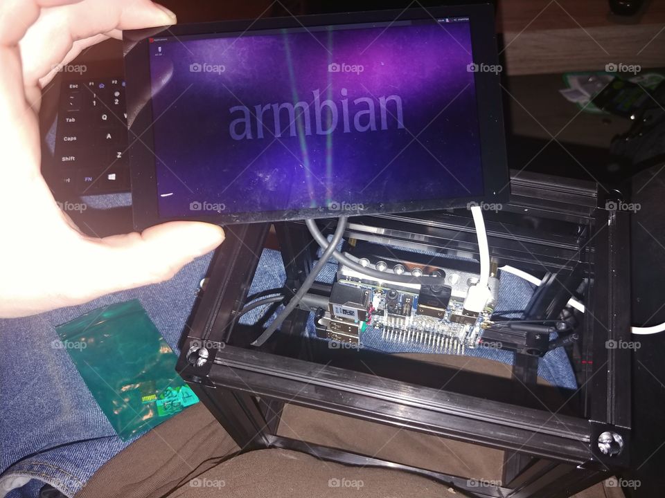 Armbian running on a NanoPi M4 and Manga Screen 2