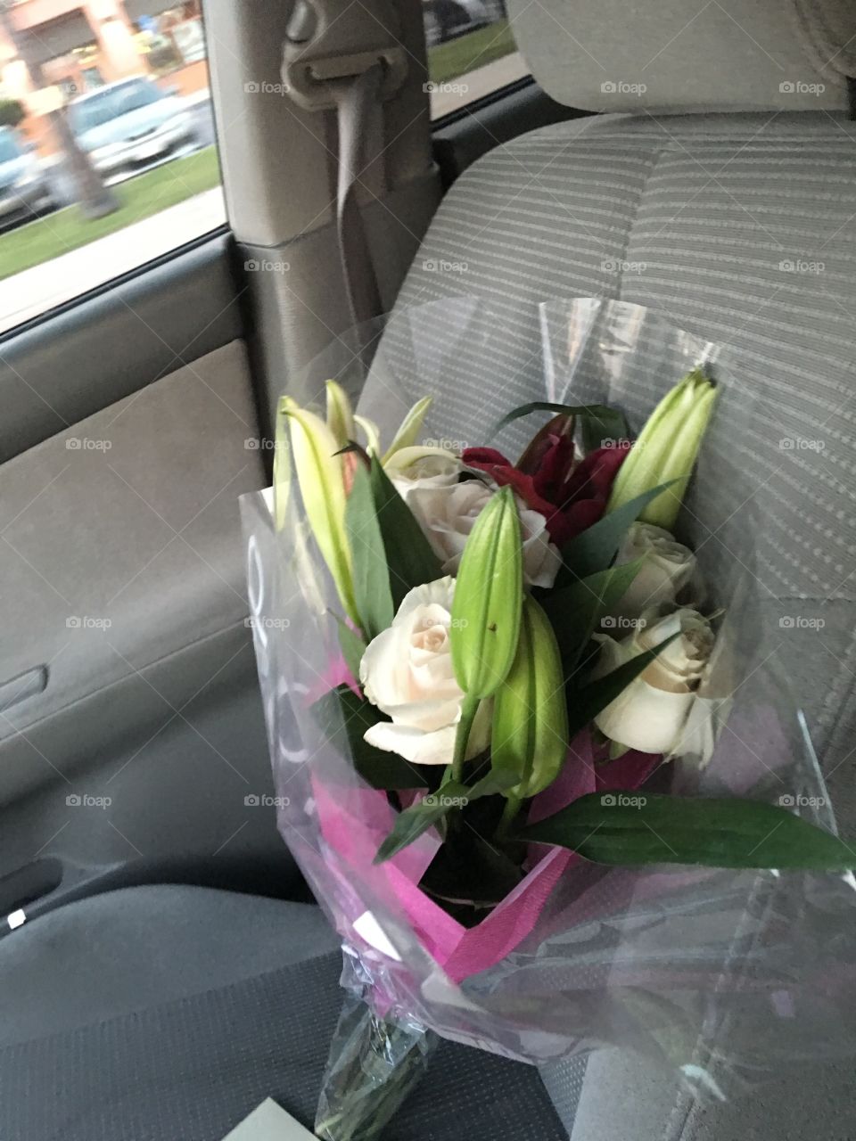 Car, Flower, Vehicle, Wedding, Bouquet