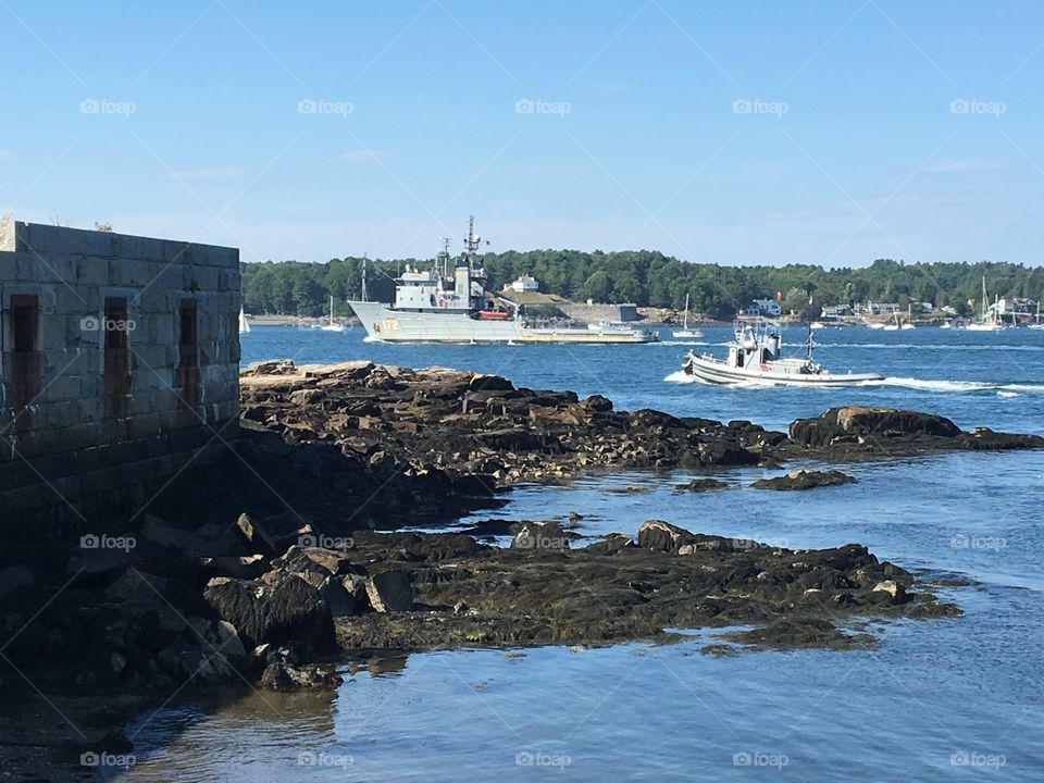 Coast Guard coming in to dock