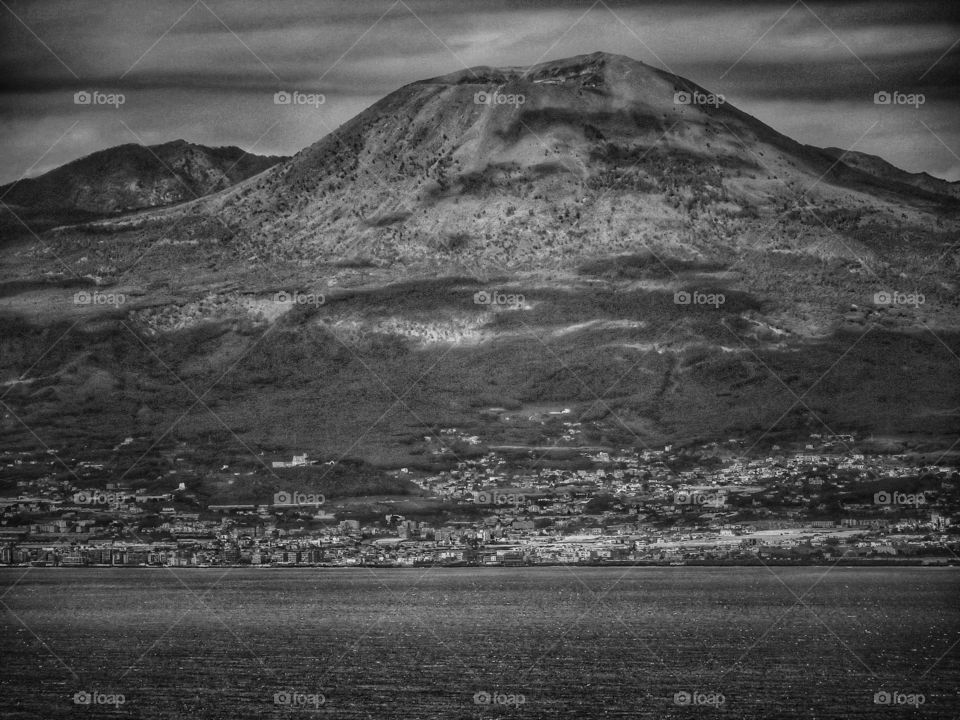 View of Vesuvio from Sorrento coast