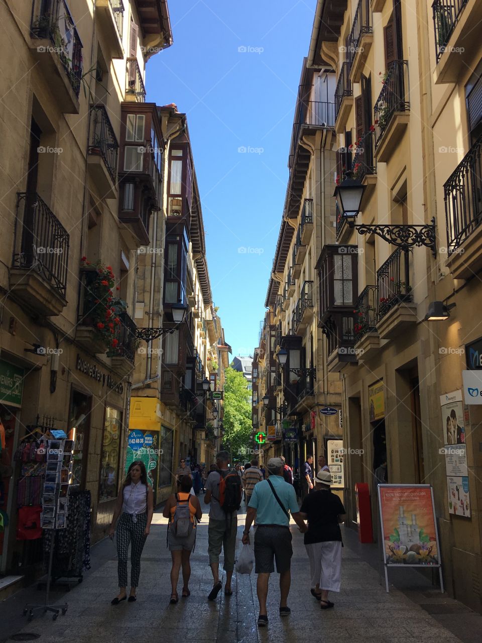 Walking through the Old Town's narrow street, where there are small souvenir stores and small Cafes, Bars and restaurant.