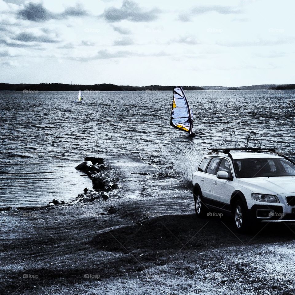 Windsurfing and Volvo