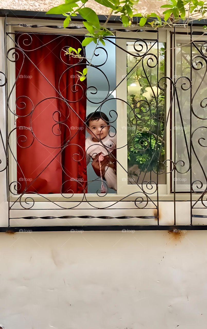 Baby in window 