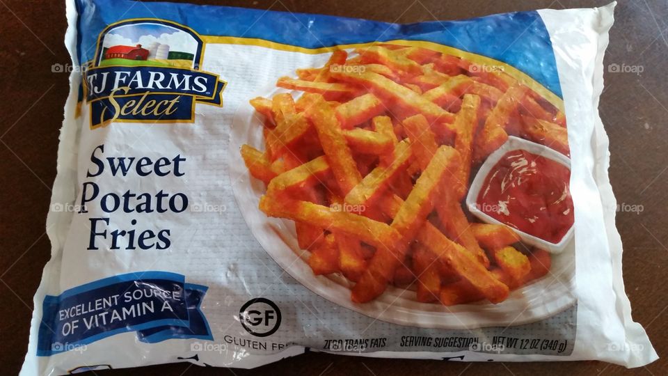 Frozen sweet potato fries