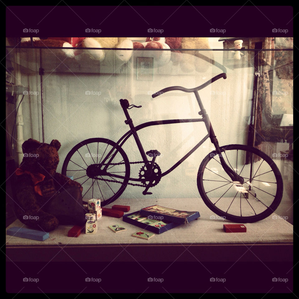 bicycle museum teddy bear by bussardel