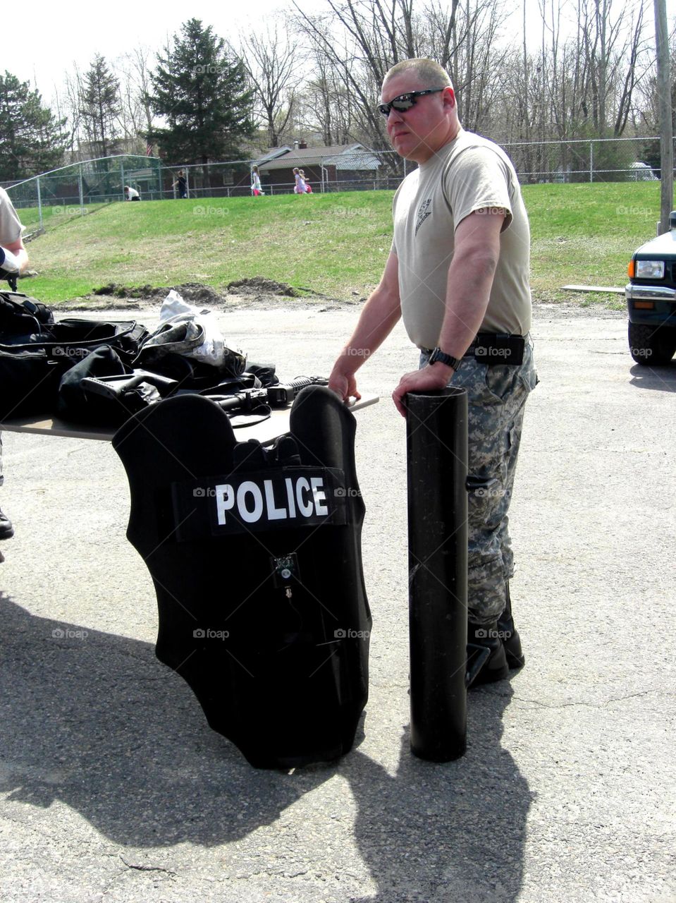 Police demonstration