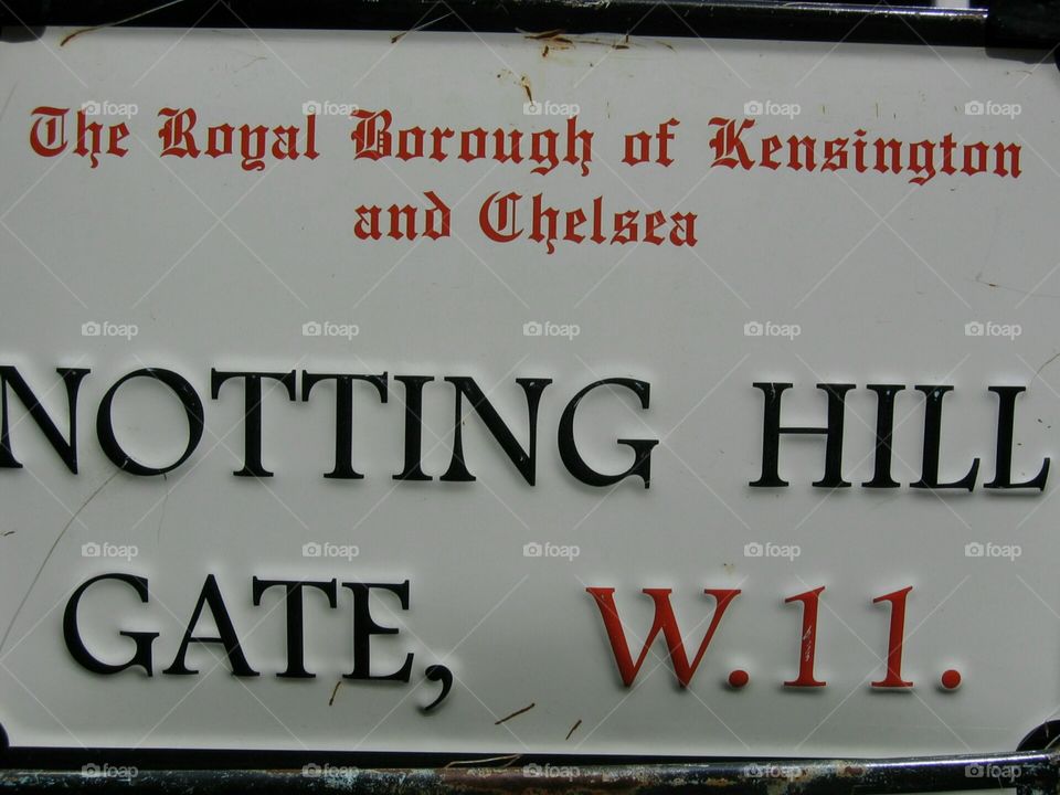 Street sign in London