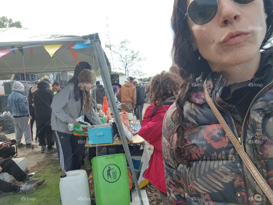 Illegal tekno party in France