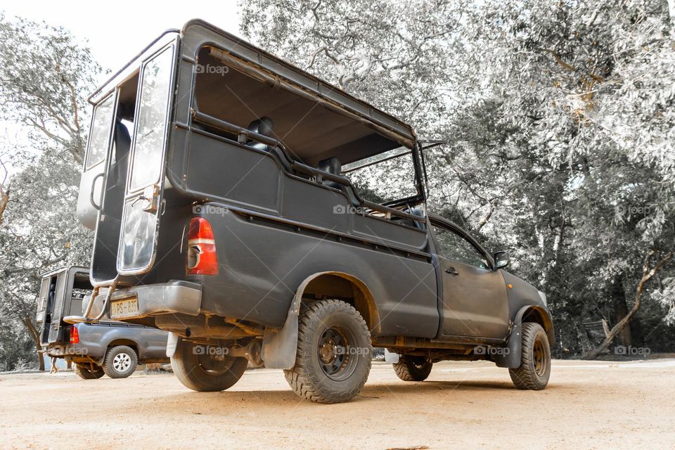 Ordinary day today cars converted to meet road's demand. Toyota hilux single cab. kne of the most reliable and efficient machines on earth.