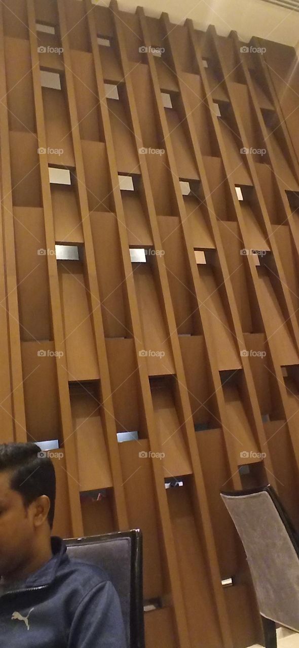 Wooden partition frame