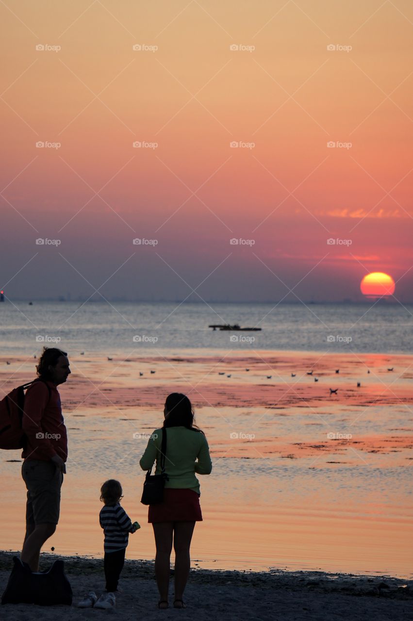 Enjoying sunset